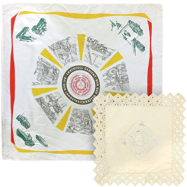 East German Memorial Scarf and Doily