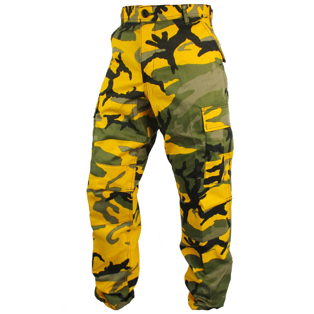 Tactical Camouflage BDU Pants - Yellow