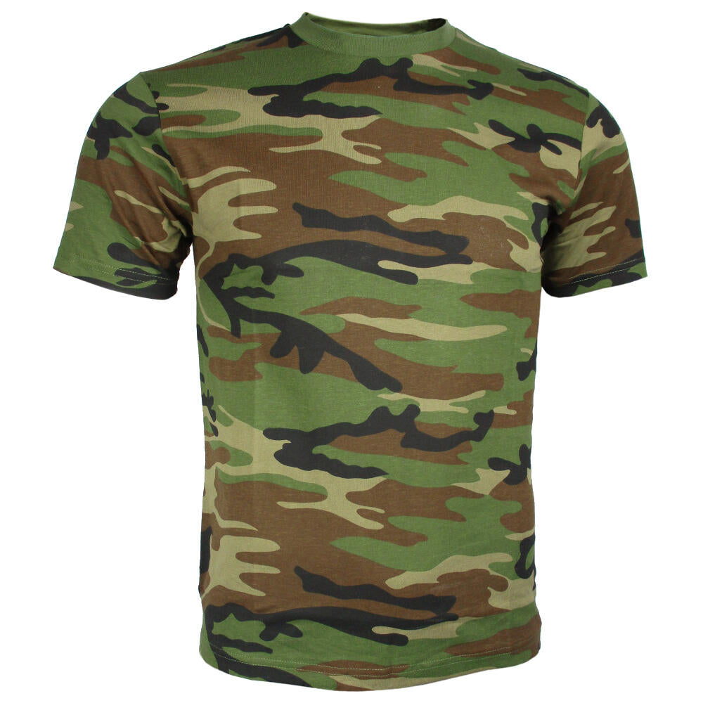 Kids Woodland Camo T Shirt