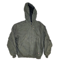 Dickies Grey Quilted Hooded Work Jacket - XLarge
