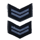 NZ Air Force Small Corporal Rank Patch Pair