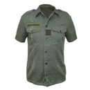 French Army Short Sleeve Olive Shirt - French Army Surplus - Basic Shirts