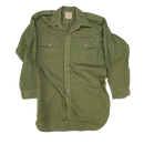 Vintage NZ Olive Military-Style Field Shirt - Small