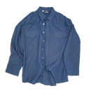 US Made Blue Uniform Shirt - 46R, XLarge