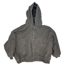 Key Brown Quilted Hooded Jacket - 4XLarge - Army & Outdoors - Hoodies