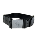 British Army The Rifles Black Parade Belt w/ Chrome Buckle -  Small
