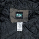 Key Brown Quilted Hooded Jacket - 4XLarge - Army & Outdoors - Hoodies