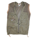 Vintage Bazooby Khaki Utility Vest - Medium - Army & Outdoors - Vests