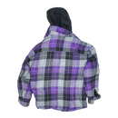 Dickies Purple Plaid Fleece Lined Shirt Jacket - Medium