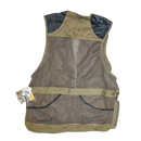 Cabela's Leather Trim Brown Hunting Vest - XLarge