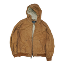 G.H. Bass & Co. Brown Canvas Hooded Work Jacket - Medium