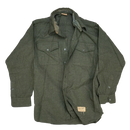 USMC Dark Green Flannel Wool Uniform Shirt - Medium