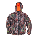 Aqua Stop Camo & Blazing Orange Reversible Rain Jacket - Medium