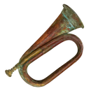 Vintage Brass & Copper British Military Bugle