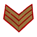 British Army Sergeant No.1 Dress Rank Patch