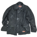 Wrangler Black Insulated Chore Jacket w/ Leather Collar- XLarge