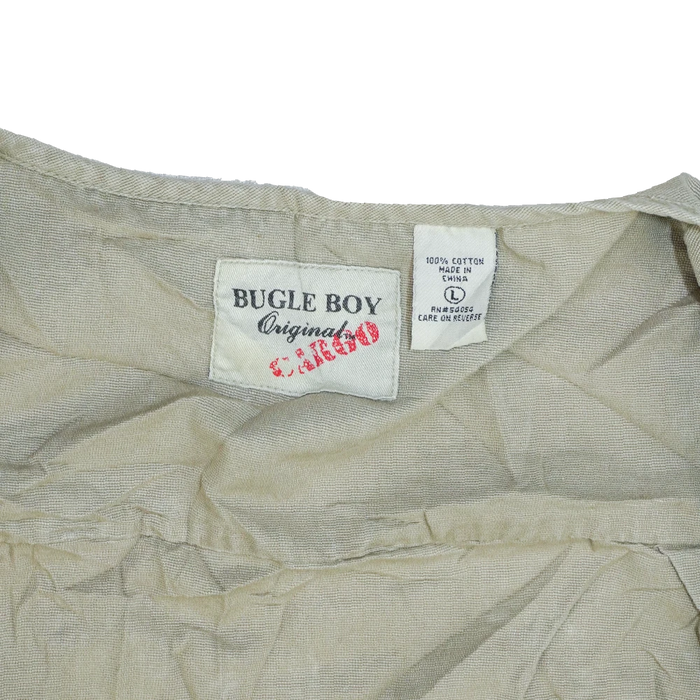 First Aid Kit Pattern Bugle Boy Beige Utility Vest - Large