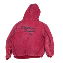 Carhartt Embroided Red Hooded Work Jacket - XLarge
