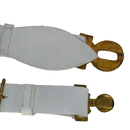 British Army White PVC Parade Belt w/ Buckle - Medium