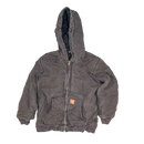 Carhartt Kids Brown Quilted Hooded Jacket - Large - Army & Outdoors - Hoodies