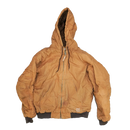 Berne Brown Quilted Hooded Jacket - Large