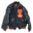 Holloway Black Wool Varsity Jacket - Small