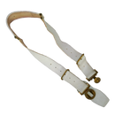 British Army Grenadier Guards White Leather Ceremonial Belt - XLarge