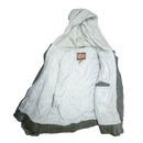 Arizona Jeans Co. Grey Hooded Canvas Work Jacket - Large