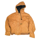 Walls Brown Canvas Hooded Work Jacket - Large