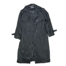 Pantete Black Double Breasted Trench Coat - Small