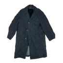 Vintage Park Ave Black Lined Trench Coat - Medium