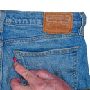 Levi's 501 Women's Wedgie Straight Blue Jeans - 27x28, Small