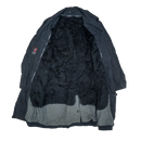 Vintage Park Ave Black Lined Trench Coat - Medium