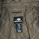 Mossy Oak Camo Quilted Hooded Jacket - Large