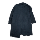Vintage Park Ave Black Lined Trench Coat - Medium