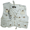Vintage Crown Beige Fishing Vest - Small