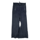 US Navy WW2 Black Wool Sailor Pants - Small