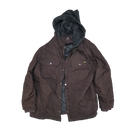 Brahma Dark Brown Canvas Hooded Jacket - XLarge