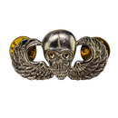 Vintage US Airborne Skull Badge