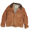 Woolrich Brown Sherpa Lined Chore Jacket - Large