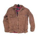 Dickies Brown Flannel Lined Jacket - Small - Army & Outdoors - Field Jackets