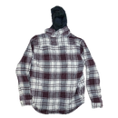 Carhartt Flannel Fleece Lined Hooded Shirt Jacket - Large
