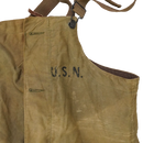 US Navy WW2 N-1 Deck Bib Overalls - Medium
