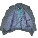 Members Only Grey Wool Bomber Jacket - 44, XLarge