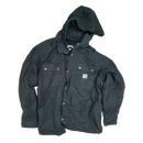 Carhartt Black Fleece Lined Hooded Jacket - XLarge