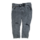 Levi's 501 Acid Wash Black Jeans - 28x26, Small