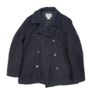 L.L. Bean Black Wool Pea Coat - XLarge