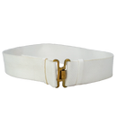 British Army White Courlene Parade Belt - Small