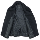 Alpha Industries Black Wool Peacoat - X Large