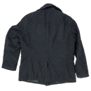Alpha Industries Black Wool Peacoat - X Large